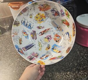 Colorful Cartoon Character Party Bowl